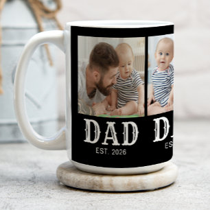 Mug Photo en typographie noire 3 pour Papa