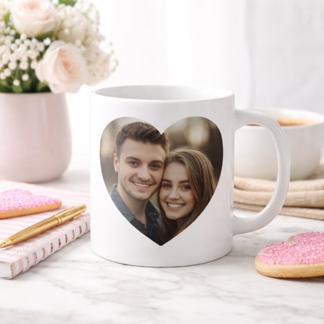 Mug Photo encadrée en forme de cœur (Créateur téléchargé)