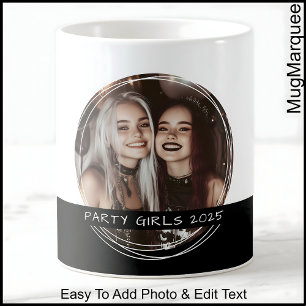 Mug Photo et message personnalisés Blanc et noir Mémoi