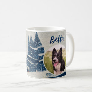 Mug Photo et nom du chien de la forêt d'hiver