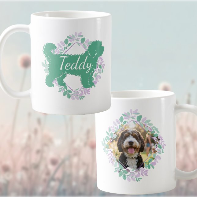 Mug Photo et nom personnalisés de Bernedoodle (Créateur téléchargé)