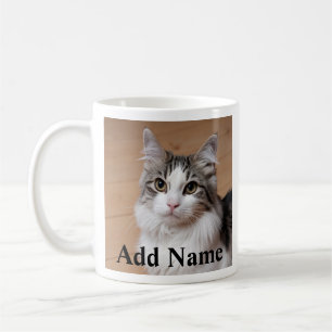 Mug Photo et nom personnalisés de l'Amoureux des chats