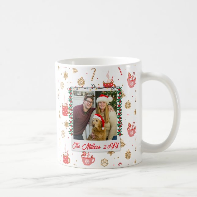 Mug Photo et nom personnalisés Joyeux Noël personnalis (Droite)
