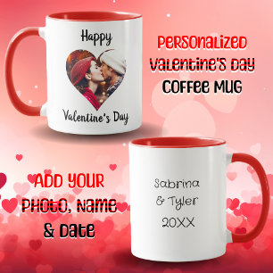 Mug Photo et noms personnalisés Heureuses Saintes-Vale