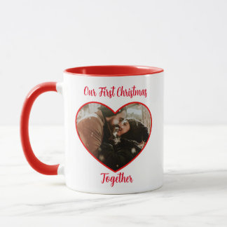 Mug Photo et noms personnalisés | Notre premier Noël