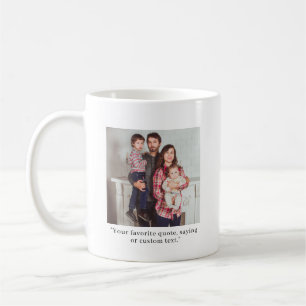 Mug Photo et texte personnalisés ou citation