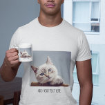 Mug Photo et texte personnalisés pour animaux de compa<br><div class="desc">Photo pour animaux de compagnie personnalisée et texte de la Mug de café</div>