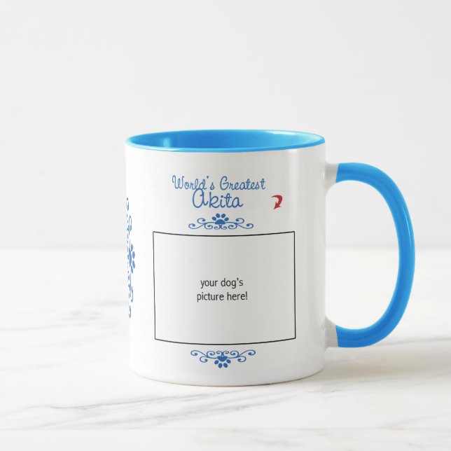 Mug Photo faite sur commande ! Mondes plus grand Akita (Droite)