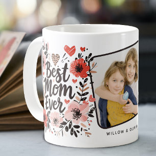 Mug Photo Floral Meilleure Maman Ever