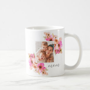 Mug Photo florale du jour de mère de maman