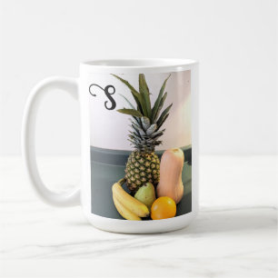 Mug Photo Fruit avec Verse Bible sur mesure Initiale