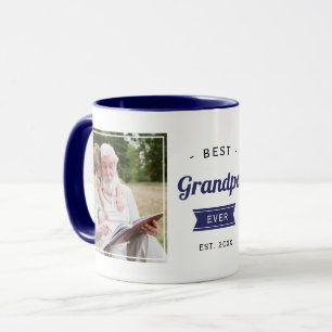 Mug Photo Grand-père de Navy Blue