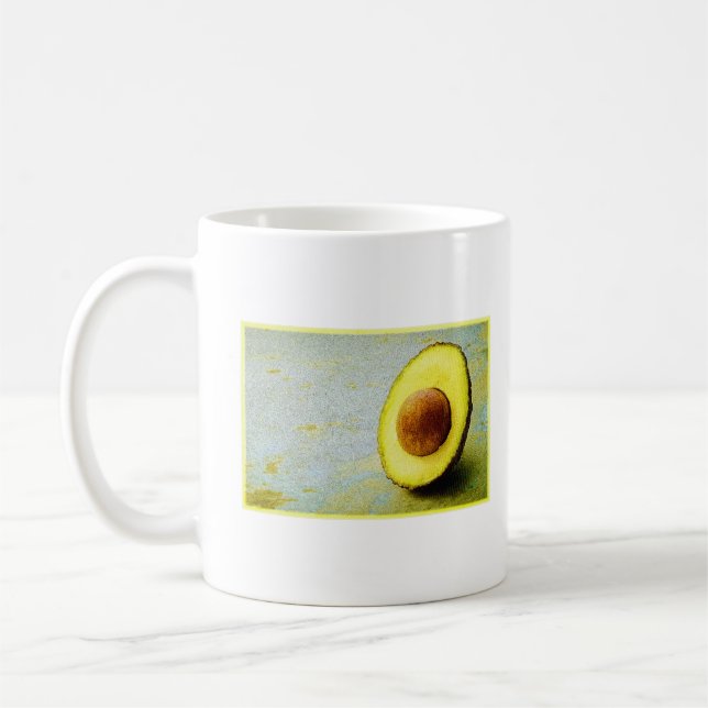 Mug Photo "Half Avocado" Cute. Commandez dès maintenan (Gauche)