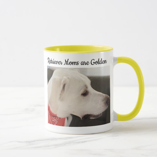 Mug Photo Labrador Retriever Mix Dog Yellow Mom (Droite)