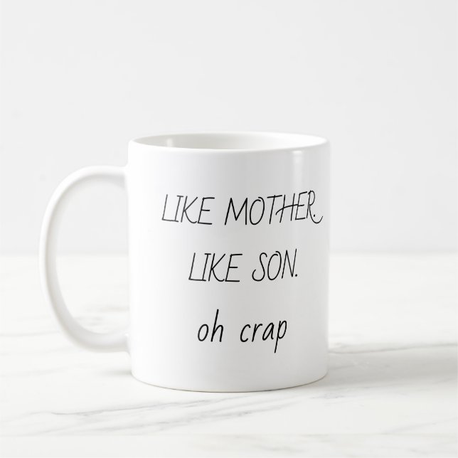 Mug Photo Like Mother Like fils/fille Café (Gauche)