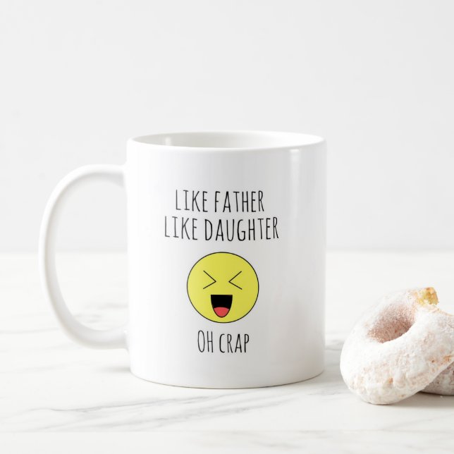 Mug Photo Like Père Like fille /son (Avec donut)
