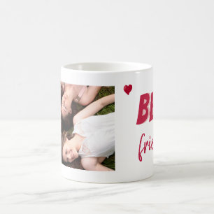 Mug Photo Meilleurs Amis Cœur Rouge