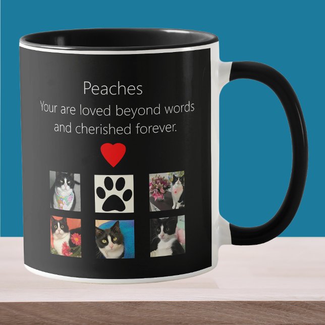 Mug Photo Mémorial Chat 5 Cherished (Créateur téléchargé)