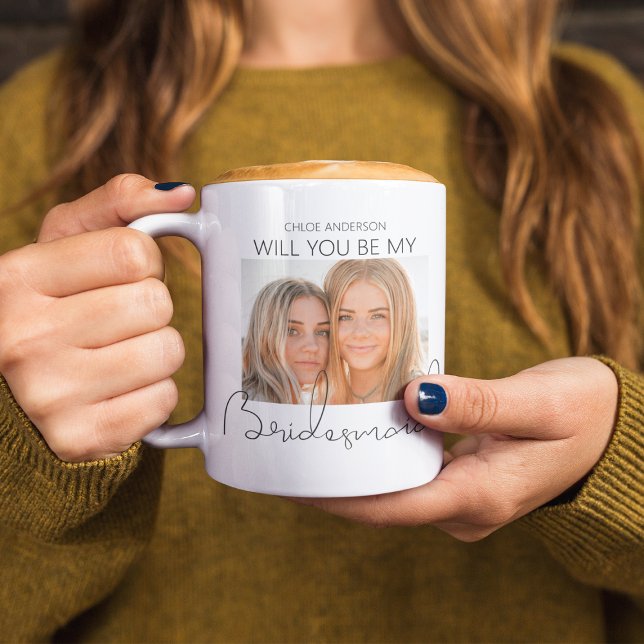 Mug Photo moderne 2 | Proposition Bridesmaid (Créateur téléchargé)
