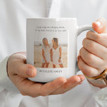Mug Photo moderne 2 | Proposition D'Honneur<br><div class="desc">Demandez à votre meilleur ami, soeur ou cousin d'être votre femme d'honneur avec cette magnifique tasse de café/thé à 2 côtés minimaliste, Doté d'une photo de votre meilleur ami, posant la question et une autre photo avec un message modèle, les styles de police et la couleur de l'arrière - plan...</div>