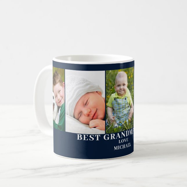Mug Photo moderne Best Grand-mère (Devant gauche)