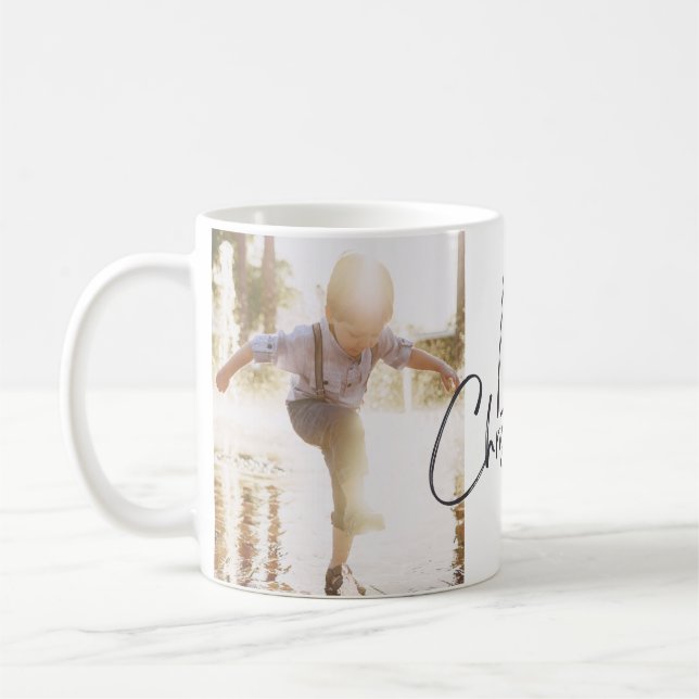 Mug photo moderne joyeux (Gauche)