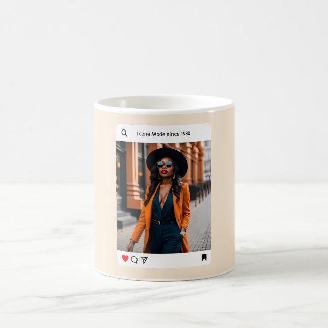 Mug Photo moderne style instagram élégant (Centre)