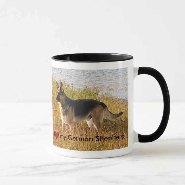 Mug Photo multipliée pure de berger allemand sur la (Droite)