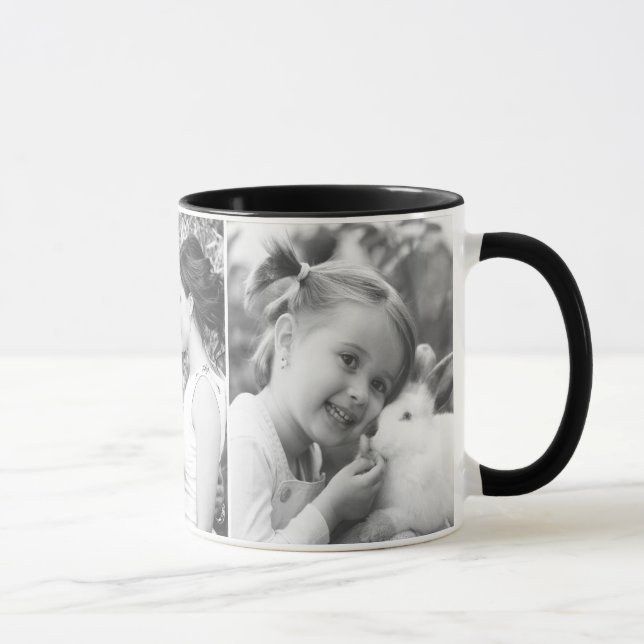 Mug photo noire et blanche horizontale (Droite)