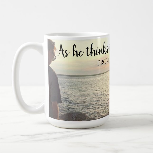 Mug Photo Ocean Book of Proverbs Wisdom Bible (Gauche)
