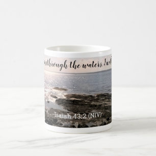 Mug Photo Ocean Hope et Encouragement Bible Verse