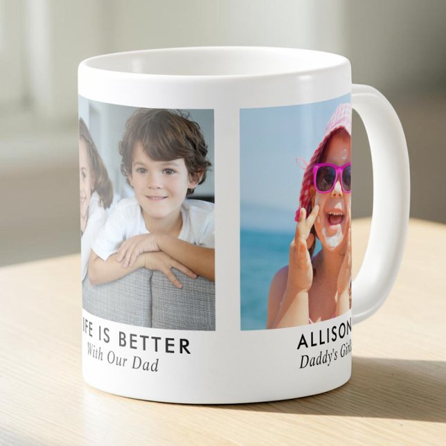 Mug Photo Papa 3 (Dad 3 Photo Coffee Mug
)