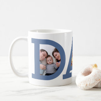 Mug Photo Papa D A D Blue Fête des pères