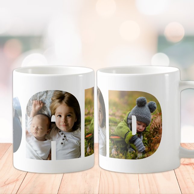 Mug Photo papa personnalisée Photo personnalisée (Créateur téléchargé)