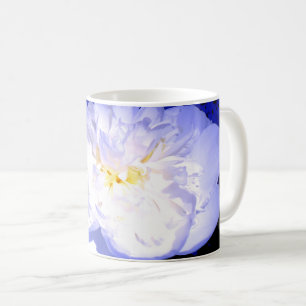 Mug Photo Peony blanc et violet