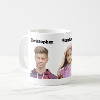 Mug Photo Personnalisé 3 Photos Visage Découpe