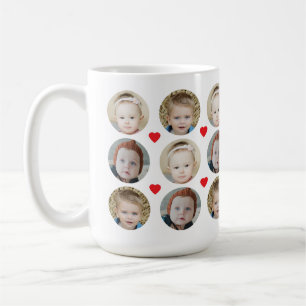 Mug Photo personnalisé de 3 enfants avec visage de béb