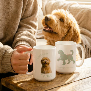 Mug Photo personnalisé de Goldendoodle sur mesure Je t