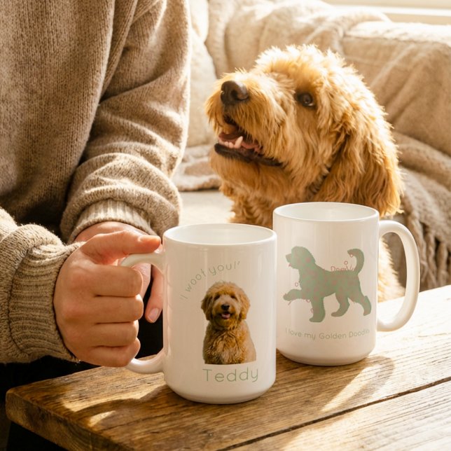 Mug Photo personnalisé de Goldendoodle sur mesure Je t (Créateur téléchargé)