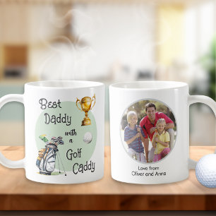 Mug Photo personnalisé de golf pour la fête des pères 