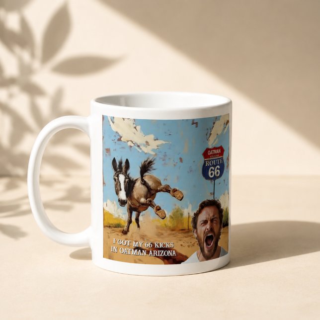 Mug Photo personnalisé de la Route 66 d'Oatman (Créateur téléchargé)