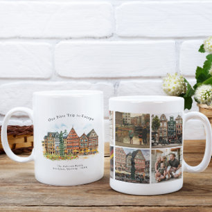 Mug photo personnalisé de voyage à Francfort Allem
