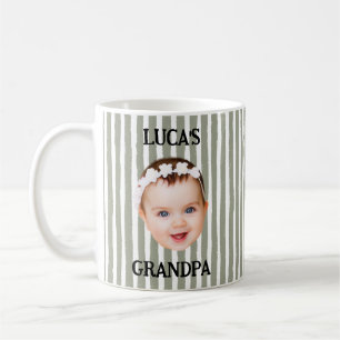 Mug Photo personnalisé du visage de bébé sur une bande