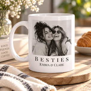 Mug Photo personnalisé en noir et blanc des meilleures
