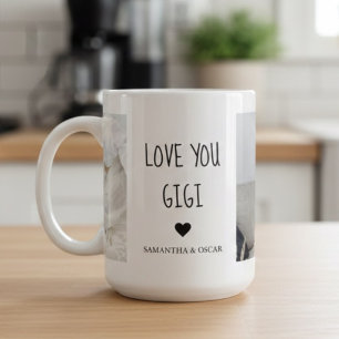 Mug Photo personnalisé Love You Gigi 
