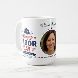 Mug photo personnalisé pour la fête du Travail ave
