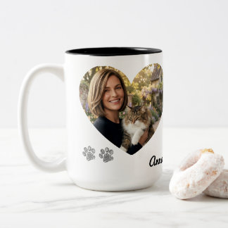 Mug Photo Personnalisé pour Maman de Chat avec Nom