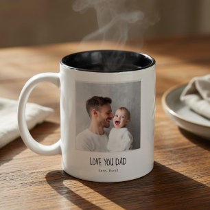 Mug Photo Personnalisé pour Papa Cadeau Personna