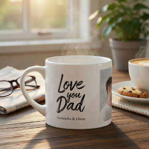Mug photo personnalisé pour Papa   Noms d'enfants 