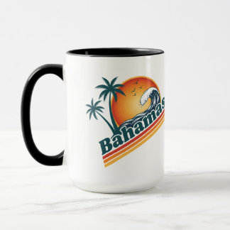 Mug Photo personnalisé Rétro Bahamas Plage Tropicale